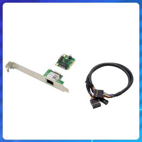 New 1 Port Gigabit Mini PCI-e LAN Network Card NIC Realtek RTL8111F ...