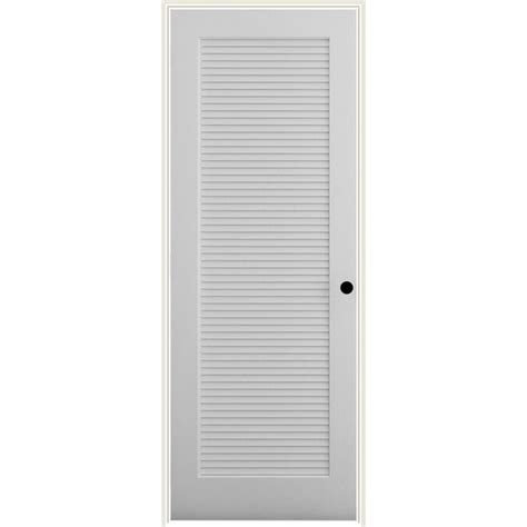 Reliabilt 28 In X 80 In Primed Louver Wood Pine Pre Hung Door In The