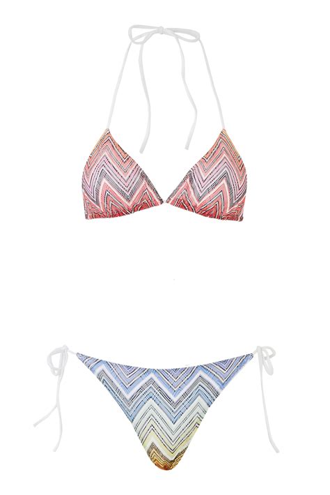 Buy Missoni Mare Crochet Knit Triangle Halterneck Bikini For Womens