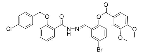 4 BROMO 2 E 2 4 CHLOROBENZYL OXY BENZOYL HYDRAZONO METHYL PHENYL