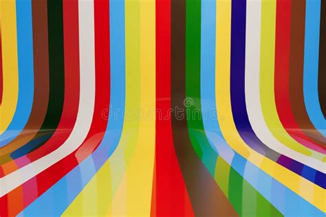 Abstract Background Consisting Of Multi Colored Stripes 3d Render