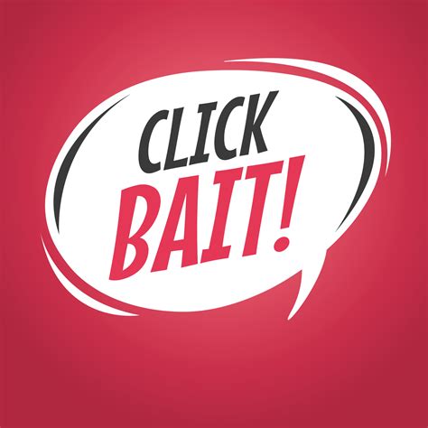 Click Bait Cartoon Speech Bubble 3609943 Vector Art At Vecteezy