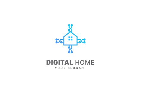 Smart Home Logo Design Template Graphic by syaefulans · Creative Fabrica