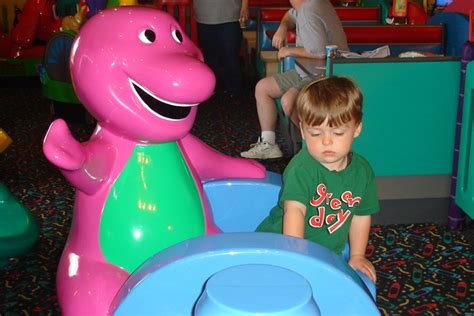 Fraser With Barney Fraser At Chuck E Cheese On The Ba Flickr