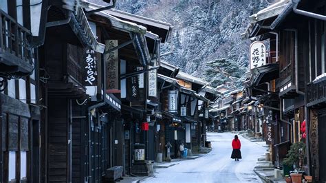 Snowy Winter Trip To Narai Juku Nagano Japanese Countryside Asmr