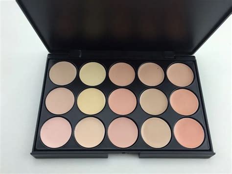 15 couleur Concealer Palette en forme de larme feuilletée Base de