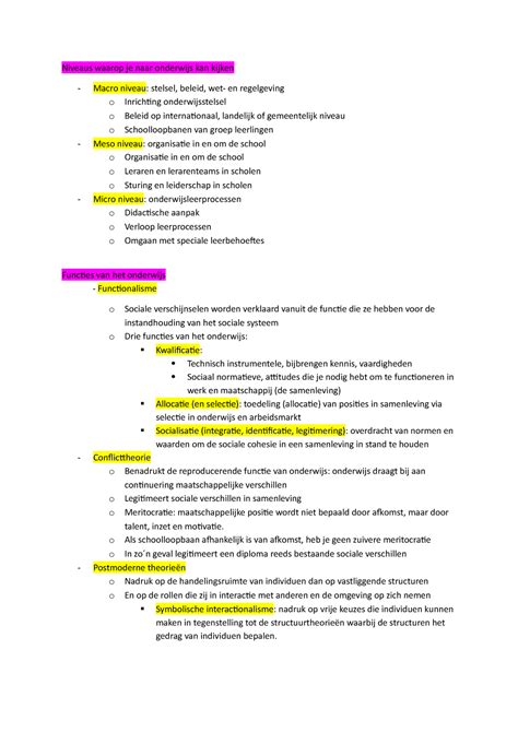 Overzicht Deeltoets Niveaus Waarop Je Naar Onderwijs Kan Kijken