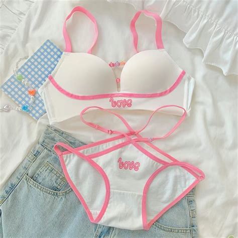 Conjunto De Roupa Ntima Calcinha De Algod O Push Up Soutien Lingerie Sem Fio Peito Pequeno