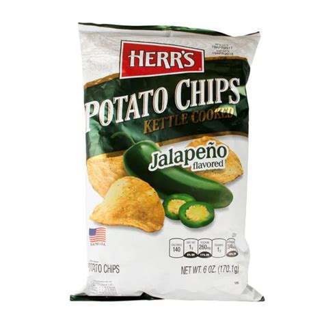 Herr S Kettle Cooked Jalapeno Flavored Potato Chips 170 1g {from Usa} Lazada Ph