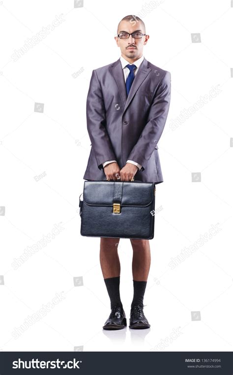 Nude Businessman Isolated On White Stock Photo Shutterstock