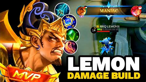 Build Gatotkaca Lemondamage Gila Musuh Auto Nangis Youtube