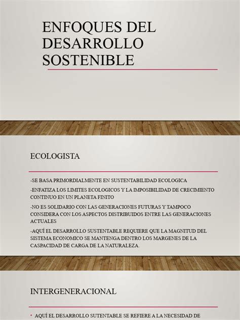 Enfoques Del Desarrollo Sostenible Pdf