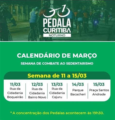 Pedala Noturno Volta Na Semana Contra O Sedentarismo Confira O