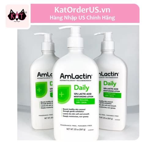 Dưỡng Thể Amlactin 12 Lactic Acid Daily Moisturizing Dạng Lotion