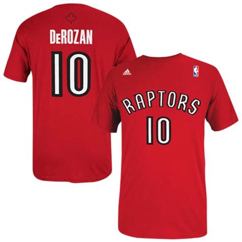 Mens Toronto Raptors Demar Derozan Adidas Red Net Number T Shirt Nba