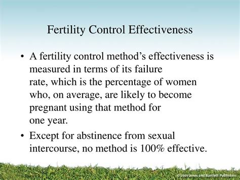 Ppt Chapter 10 Choosing A Fertility Control Method Powerpoint Presentation Id5690238