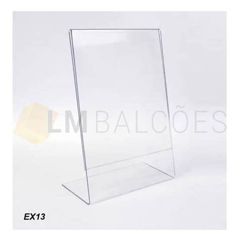 Display Porta Folha Sulfite A4 Acrílico Balcão Mesa Cardápio MercadoLivre