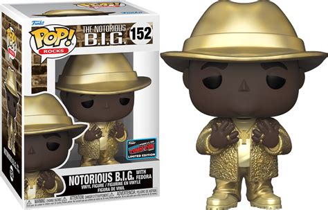 Funko Pop Rocks The Notorious Big With Fedora Gold Outfit 152