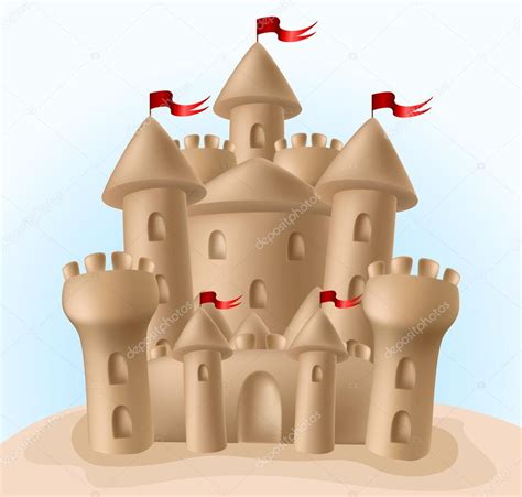 Castillo De Arena Vector De Stock Por Helioshammer