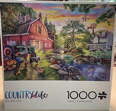 Buffalo Games Country Life Oak Tree Farm Piece Jigsaw Puzzle Ebay