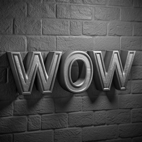 premium photo  brick wall   word   white letters