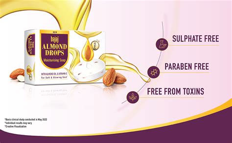 Buy Bajaj Almond Drops Moisturising Soap With Almond Oil And Vitamin E