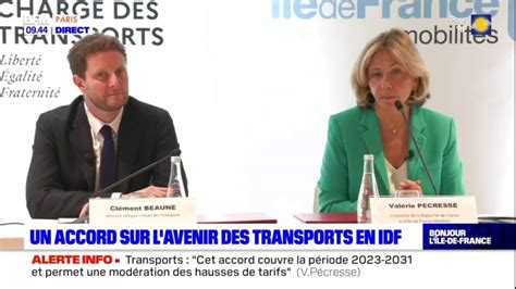 Avenir des transports en Île de France Valérie Pécresse appelle à une