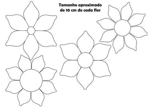 Moldes Da Flor De Pontas Para Imprimir Flores De Papel Molde Flor