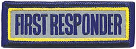 Reflective First Responder Uniform 3x1 Fire Patch