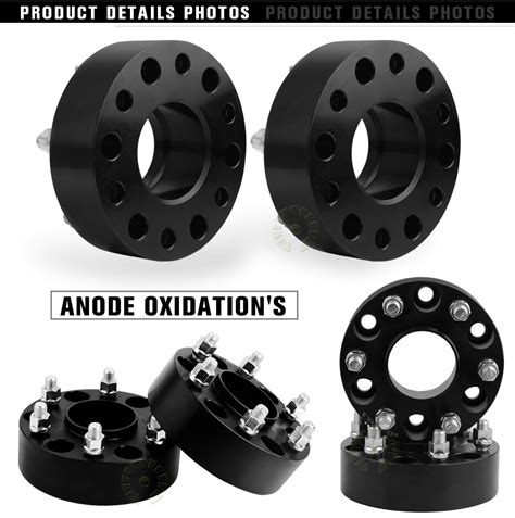 4X 6x5.5 Hub Centric Wheel Spacers Chevy Thick Adapters Hub Bore 78.1 2 ...