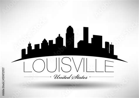 Vector Graphic Design Of Louisville City Skyline Stock Vector Adobe Stock