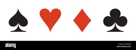 The Four Suits In The Western Playing Card Deck Spade Heart Diamond