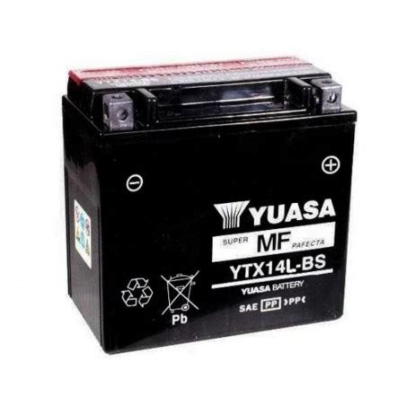 Batterie Moto YUASA YTX14L BS 12 6Ah