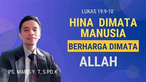 Renungan Dan Doa Pagi Hina Dimata Manusia Berharga Di Mata Allah