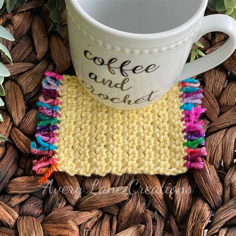 Free Crochet Pattern Sunshine Coffee Cozy Avery Lane Creations