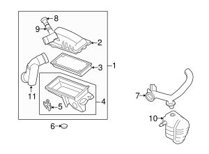 Ford Oem New Ford Escape Mariner Engine Air Intake