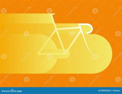 Road Bike Speeding In Bright Colorful Style Cycling Abstract Vector