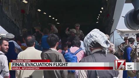 Final Evacuation Flight Leaves Afghanistan Youtube