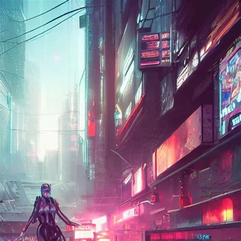 Cyberpunk Dystopia Made By Stanley Artgerm Lau Wlop Stable