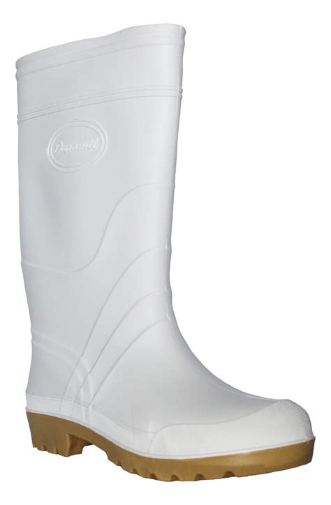 Bota De Hule Duramil Satr Plus Blanca Sanitaria Suela Crepe Mega