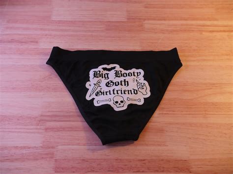 Big Booty Goth Girlfriend Panties Custom Panties Funny Etsy