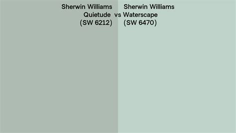 Sherwin Williams Quietude Vs Waterscape Side By Side Comparison