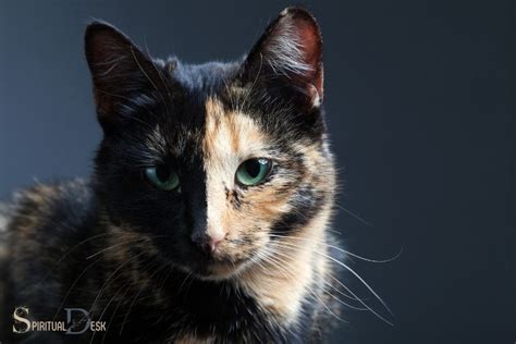 Tortoiseshell Cat With Blue Eyes