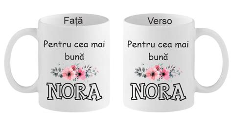 Cana Personalizata Cea Mai Buna Nora Sia Accesorii Magazin Cadouri