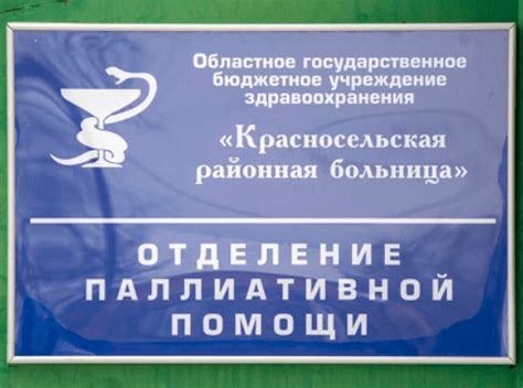 Паллиативное отделение в Красносельском