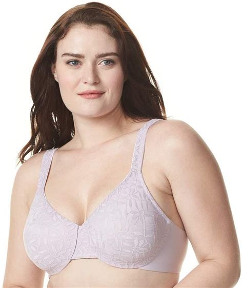 Olga By Warner S Bra Sheer Leaves Lace Full Figure Full Coverage