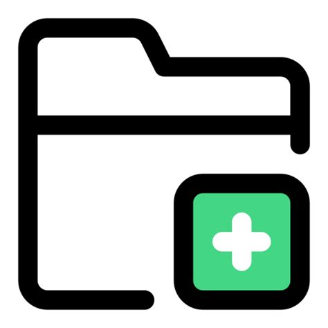 Add Folder Generic Outline Color Icon