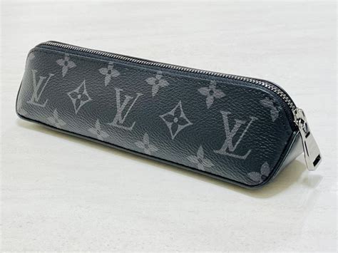 Louis Vuitton ルイヴィトン モノグラム・エクリプス トゥルース・エリザベット ペンケース ポーチ ブラック×グレー Gi0199 メンズ