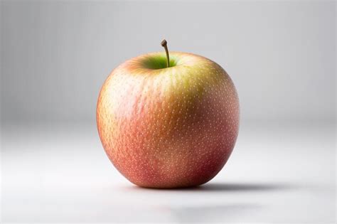 Premium AI Image Whole Apple Isolate Ripe Fresh Apple Clipping Path