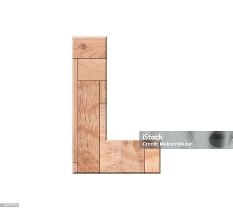Wooden Parquet Alphabet Letter Symbol L Stock Photo Download Image